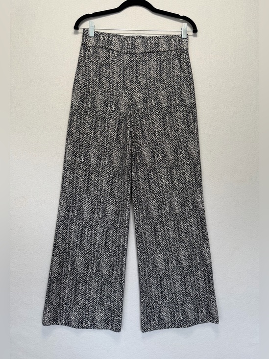 Theory Pants - Theory Wide Leg Textured Pants Size P Women’s Wool Blend High Waisted Pockets